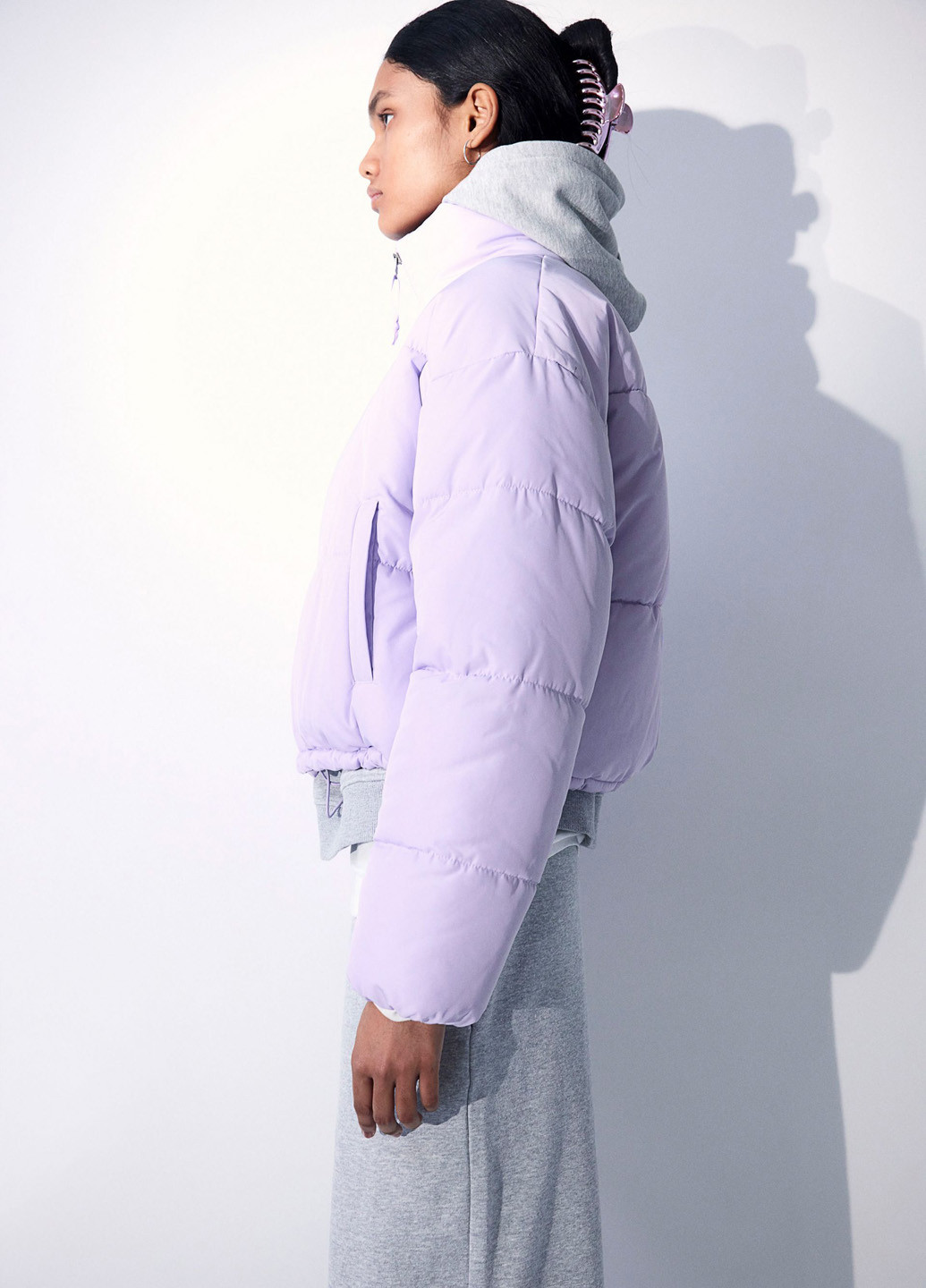 Светло-фиолетовая демисезонная куртка H&M