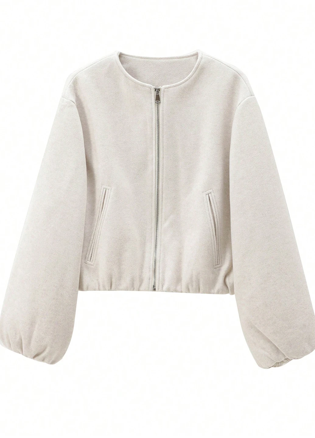 Белая демисезонная куртка SHEIN