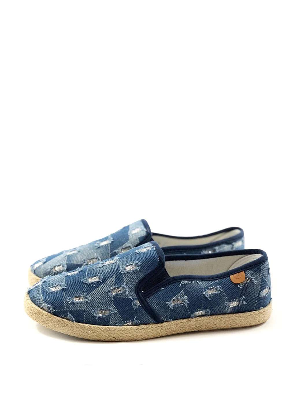 Темно-синие мокасины Top Shoes с тиснением