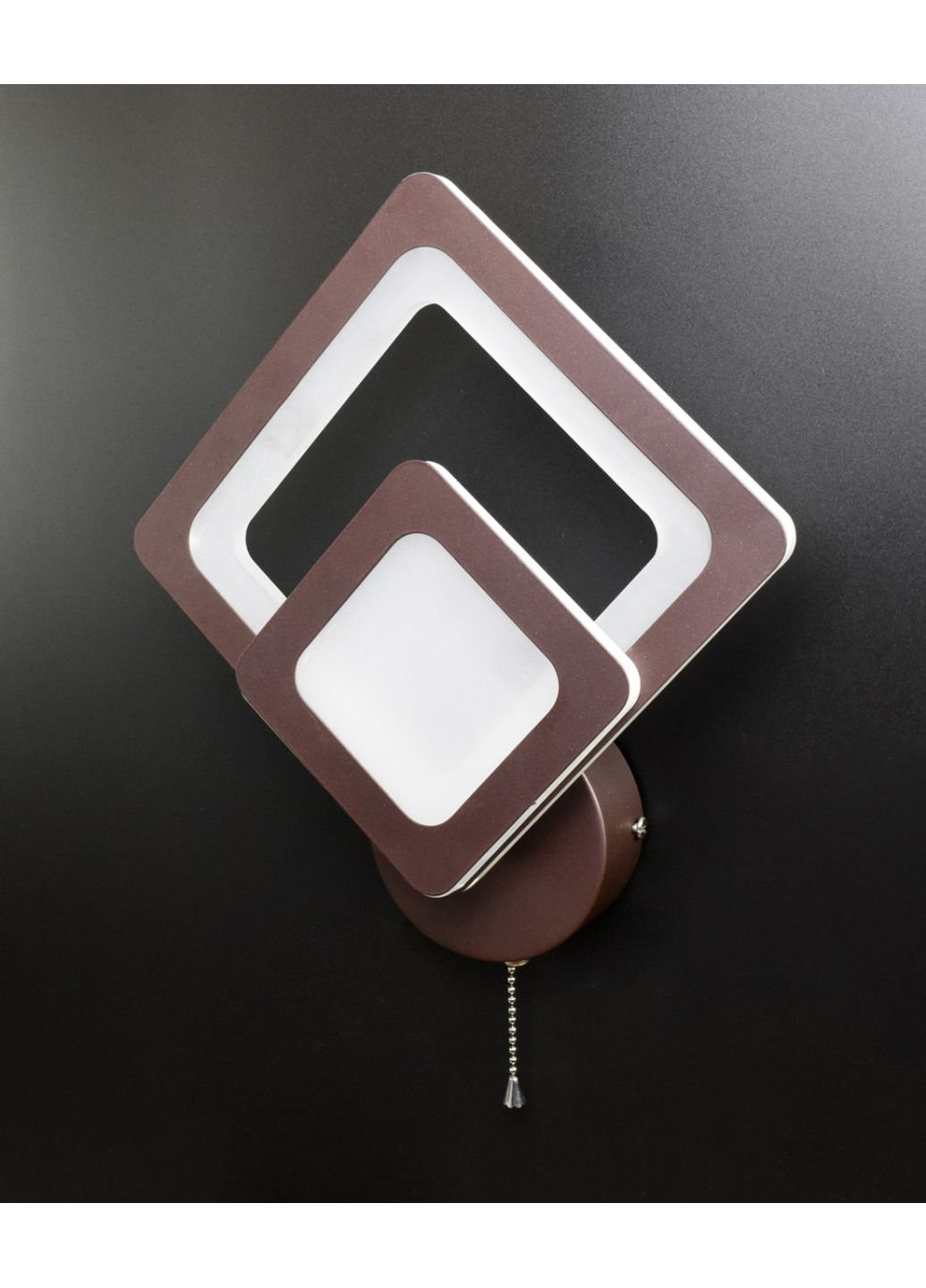 Бра настенное LED 2311/1-cf Коричневый 30х26х8 см. Sunnysky (253625915)