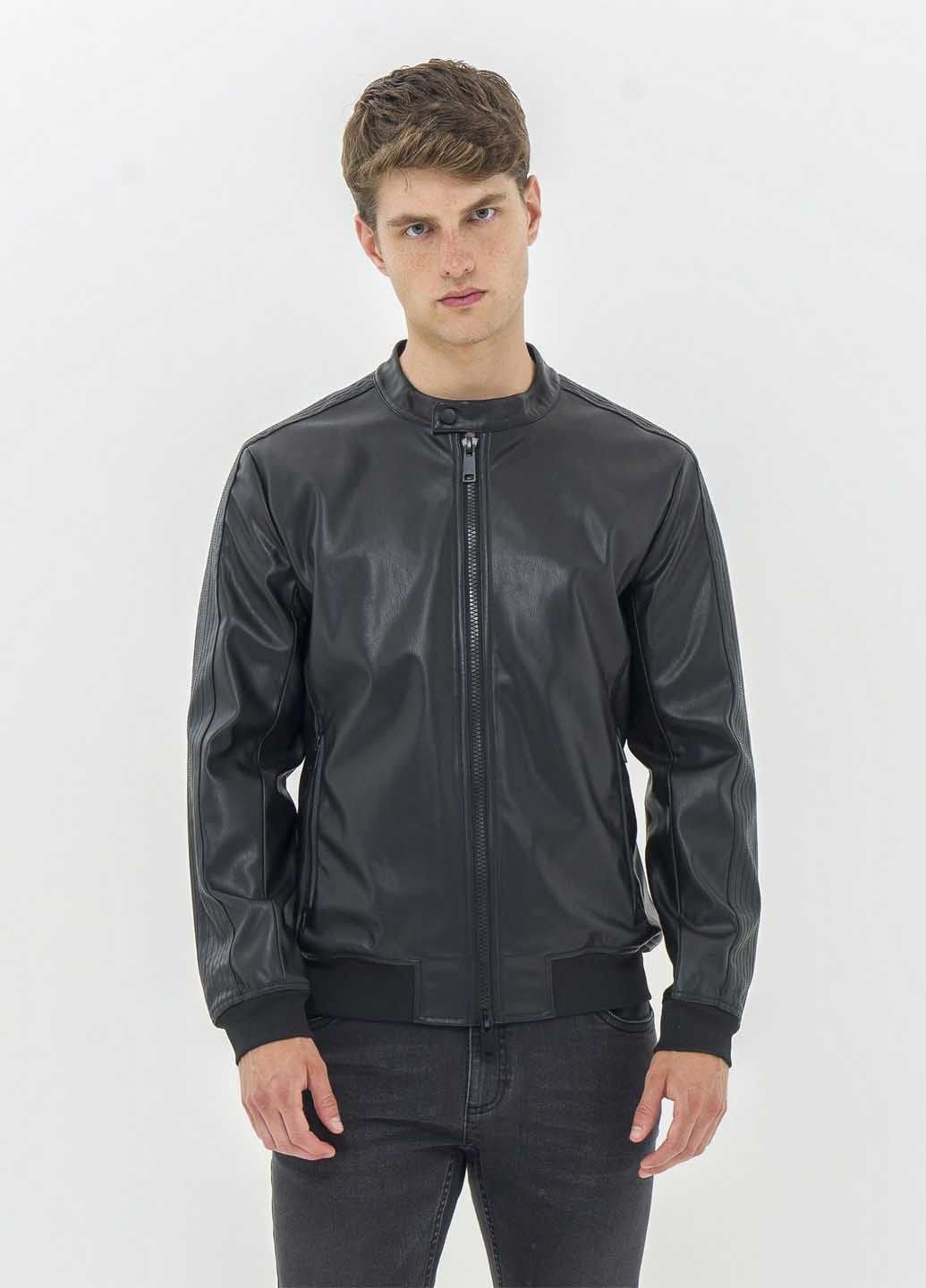 Черная демисезонная куртка Piazza Italia