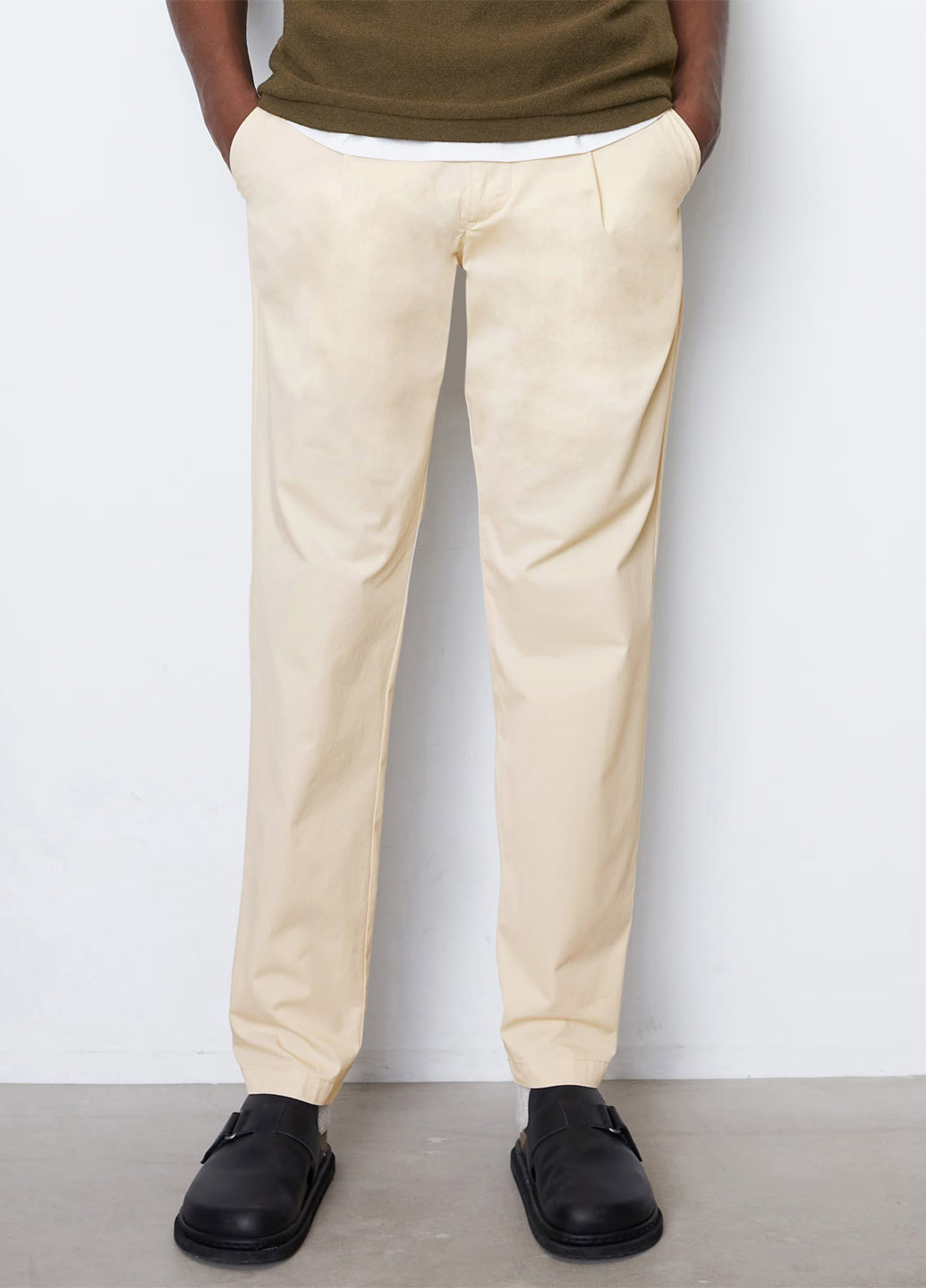 Светло-бежевые кэжуал демисезонные чиносы брюки Marc O'Polo