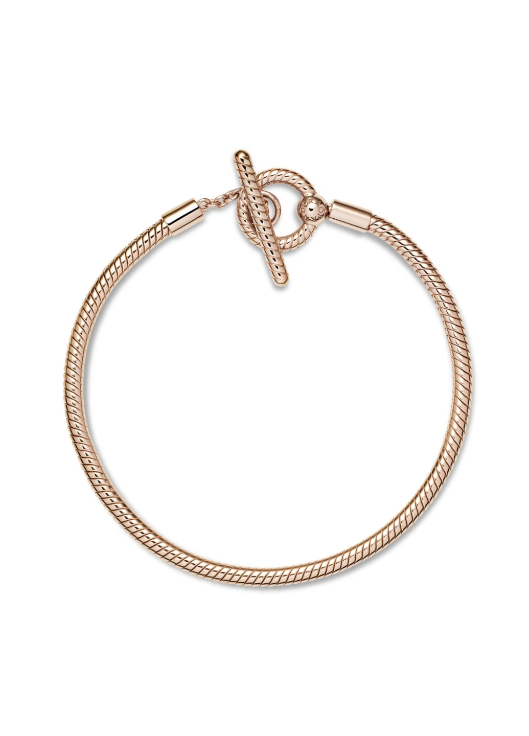 Срібний браслет для намистин Пандора Moments з Т-замком Rose 23 No Brand (252508912)