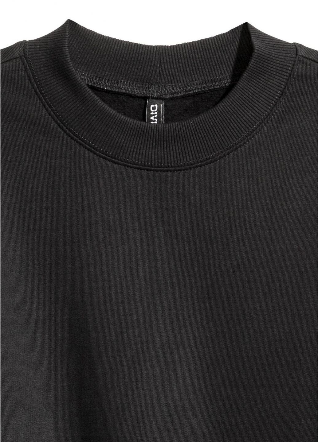 Свитшот H&M - крой надпись черный кэжуал - (252038277)