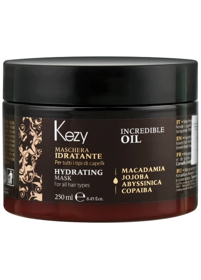 Зволожувальна маска для волосся Incredible Oil Hydrating Mask KEZY (250113467)