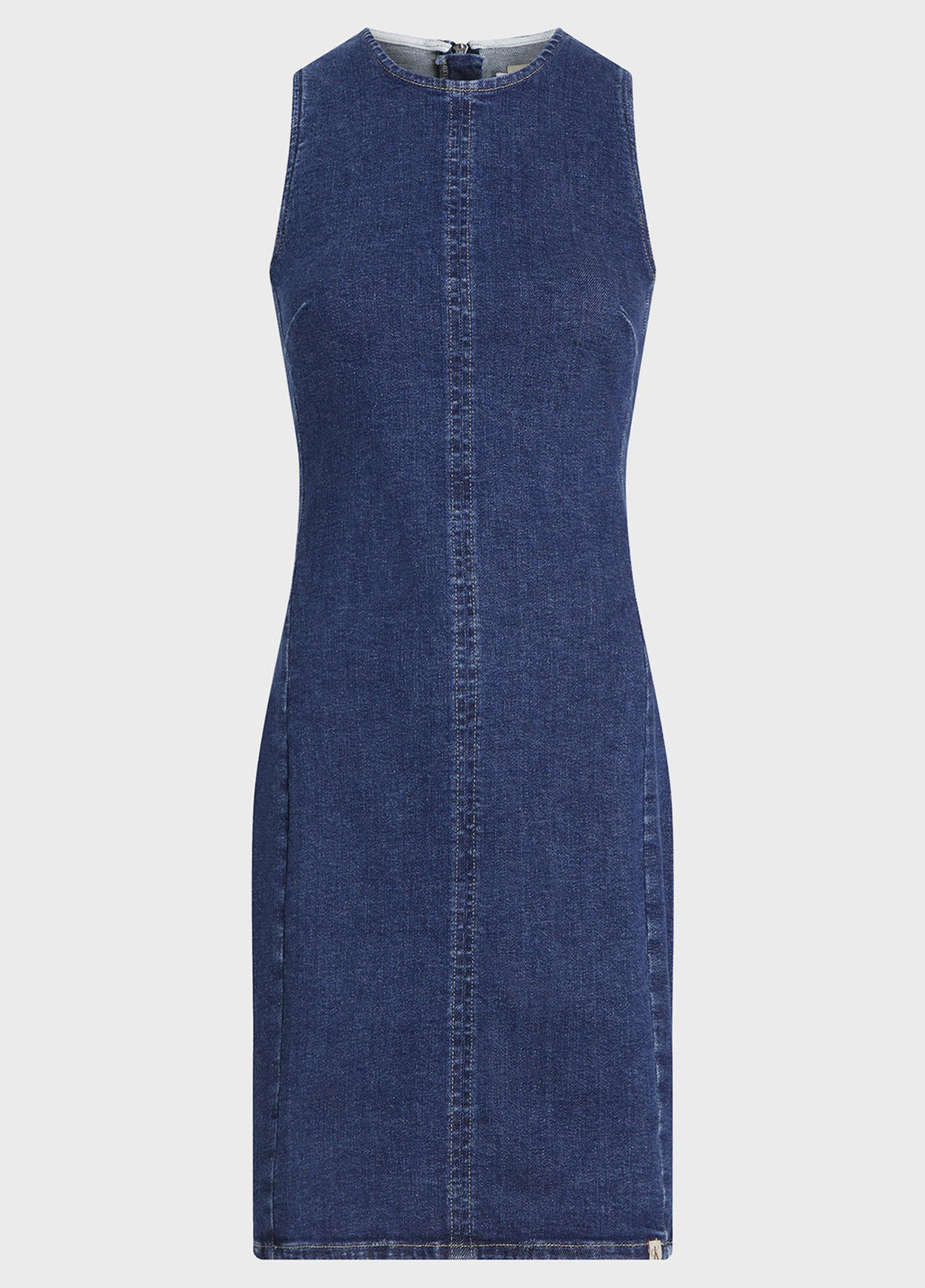 Синее джинсовое платье Calvin Klein Jeans однотонное