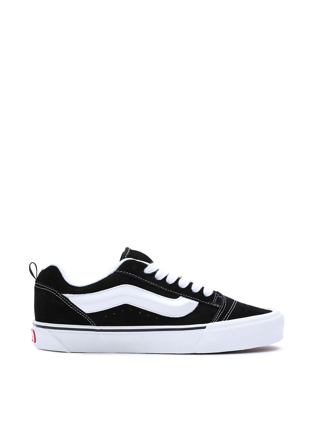 Черные кеды Vans KNU SKOOL с логотипом, с белой подошвой