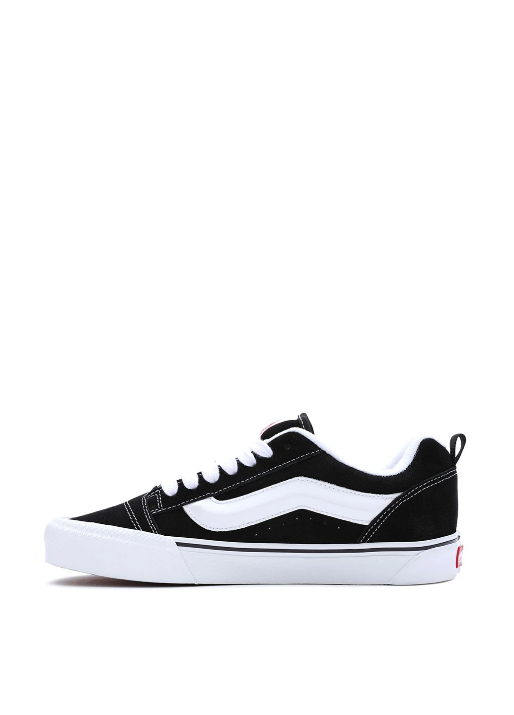 Черные кеды Vans KNU SKOOL с логотипом, с белой подошвой
