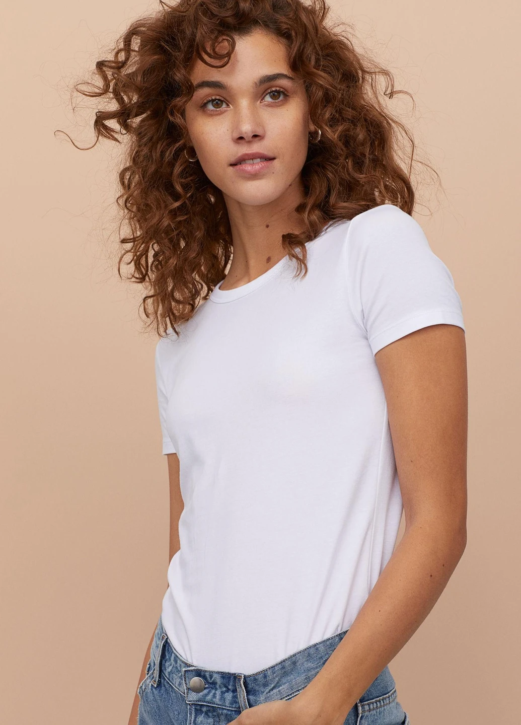 Футболка basic,білий, H&M Basic - (254655592)