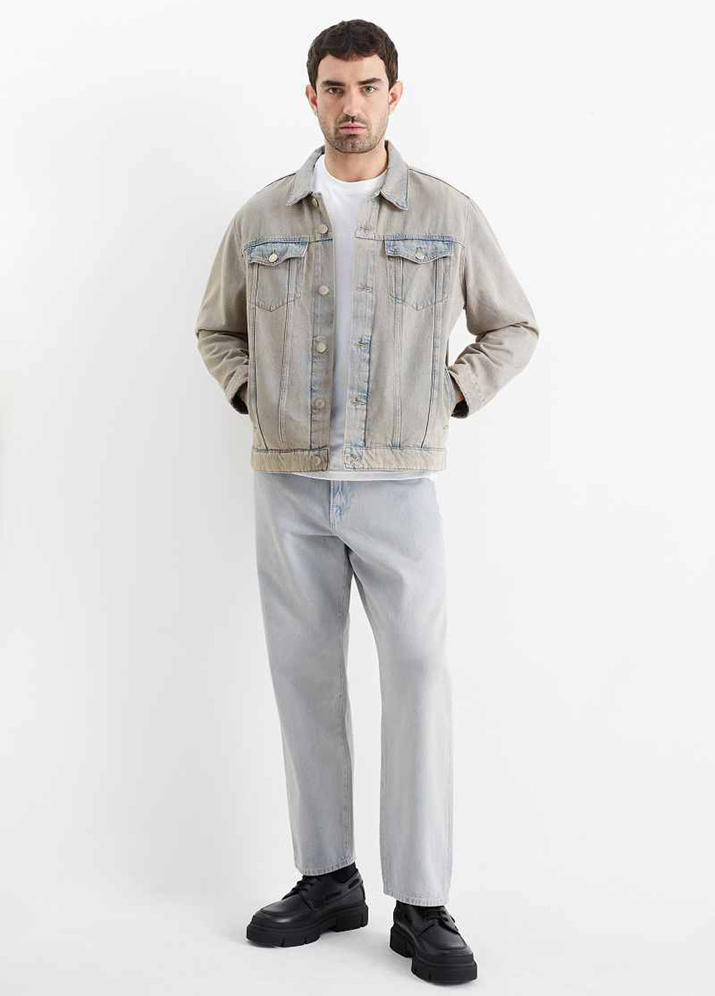 Сіро-голубий демісезонна куртка C&A