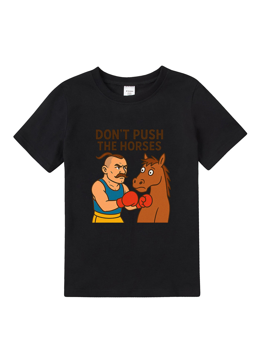 Черная летняя футболка Garnamama