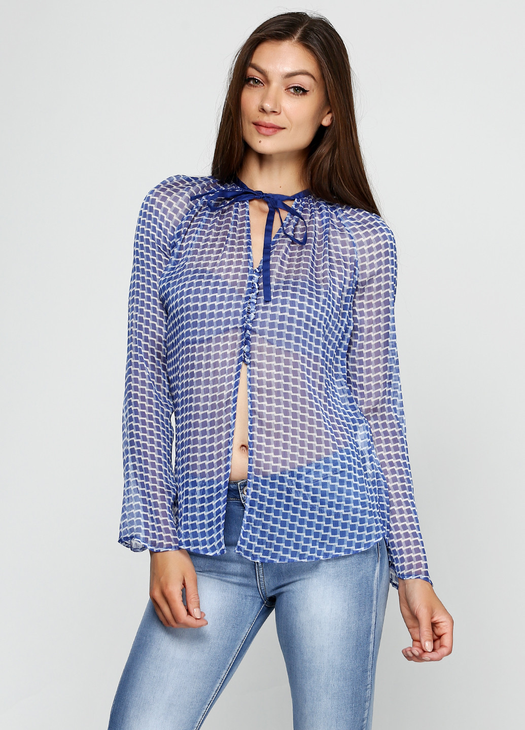 Синяя блуза Amy Gee
