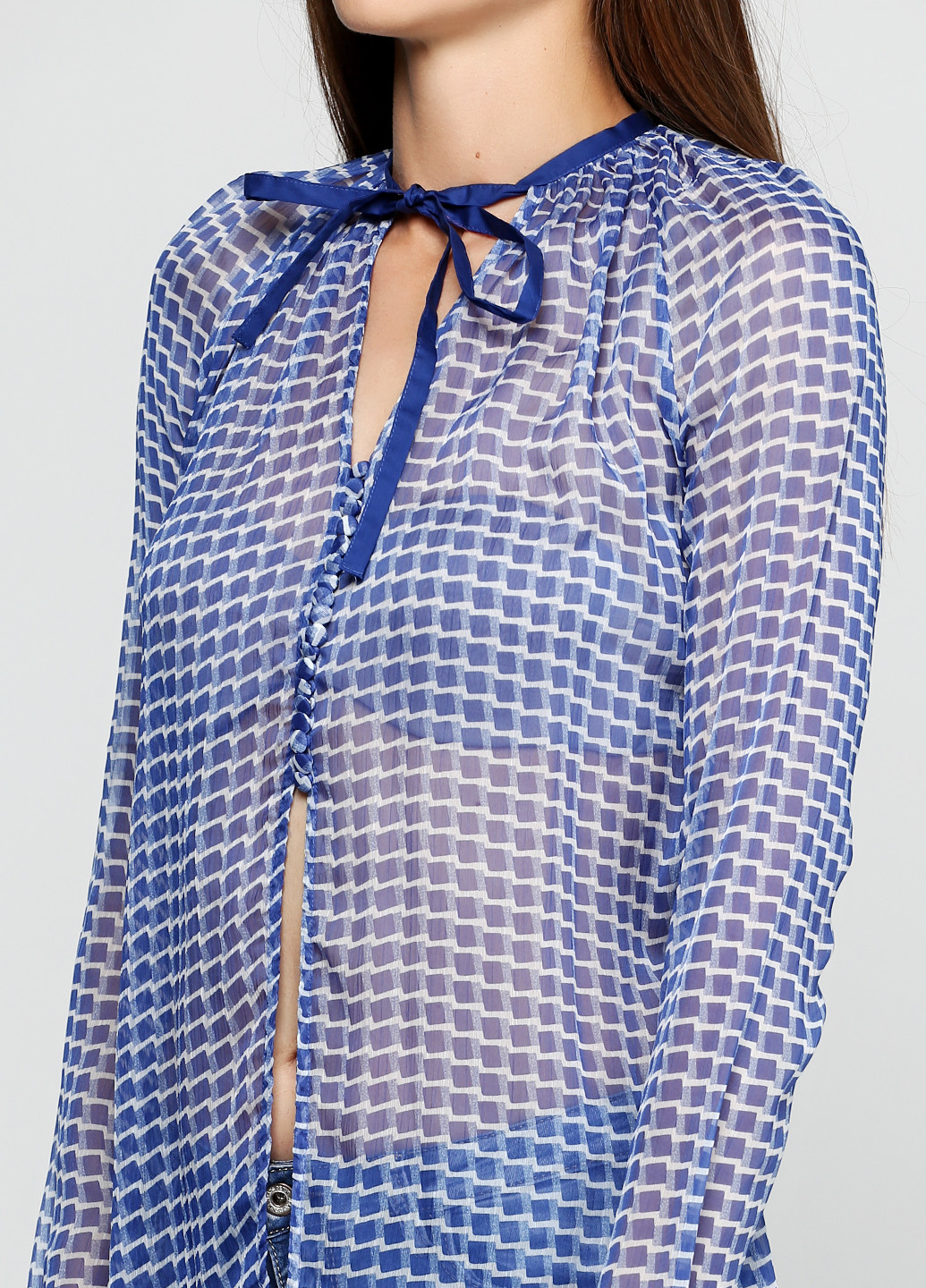 Синяя блуза Amy Gee