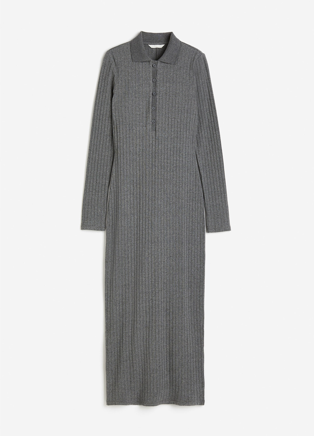 Сіра кежуал сукня поло H&M однотонна