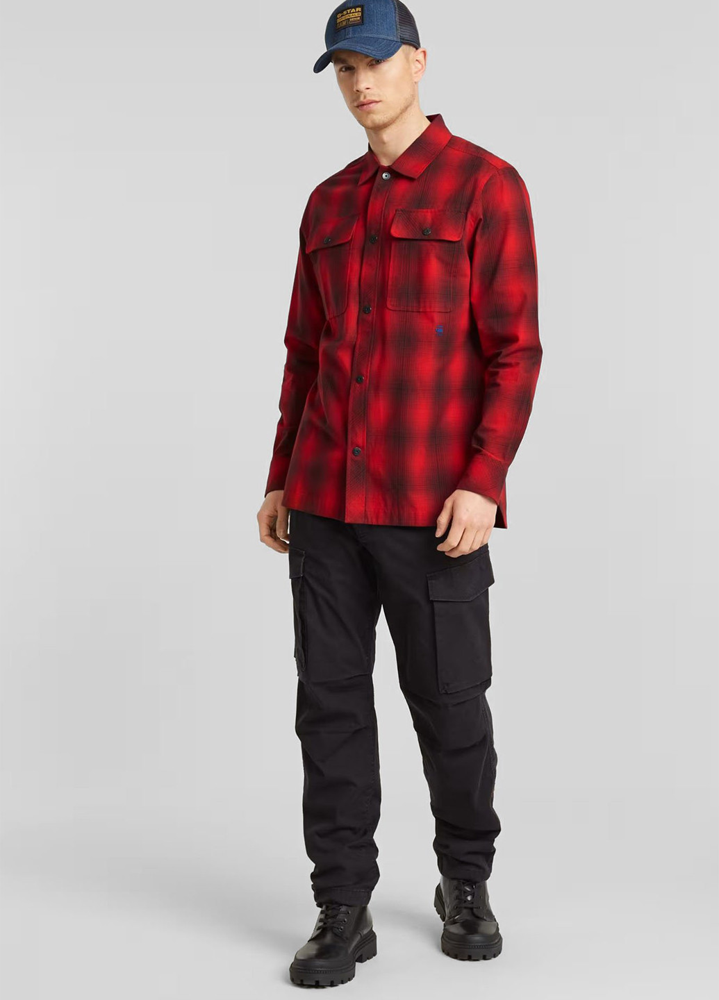 Черные кэжуал демисезонные карго брюки G-Star Raw