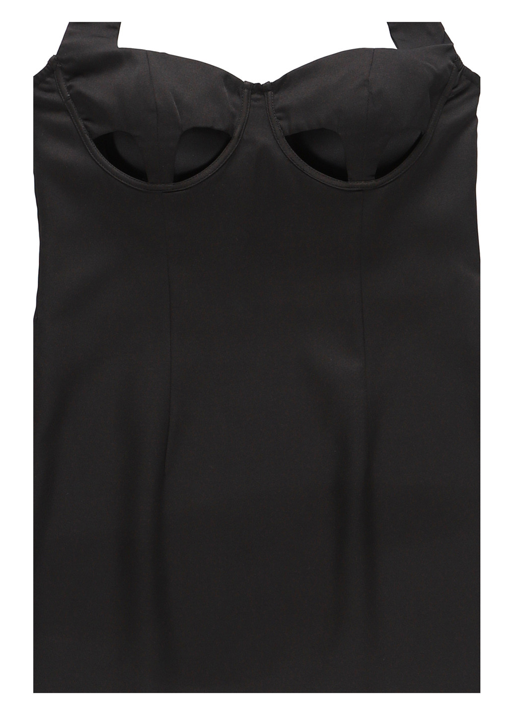 Чорна коктейльна сукня силуетна, з відкритою спиною PrettyLittleThing однотонна