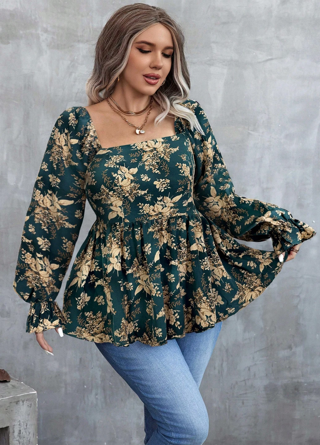 Зелена блуза SHEIN
