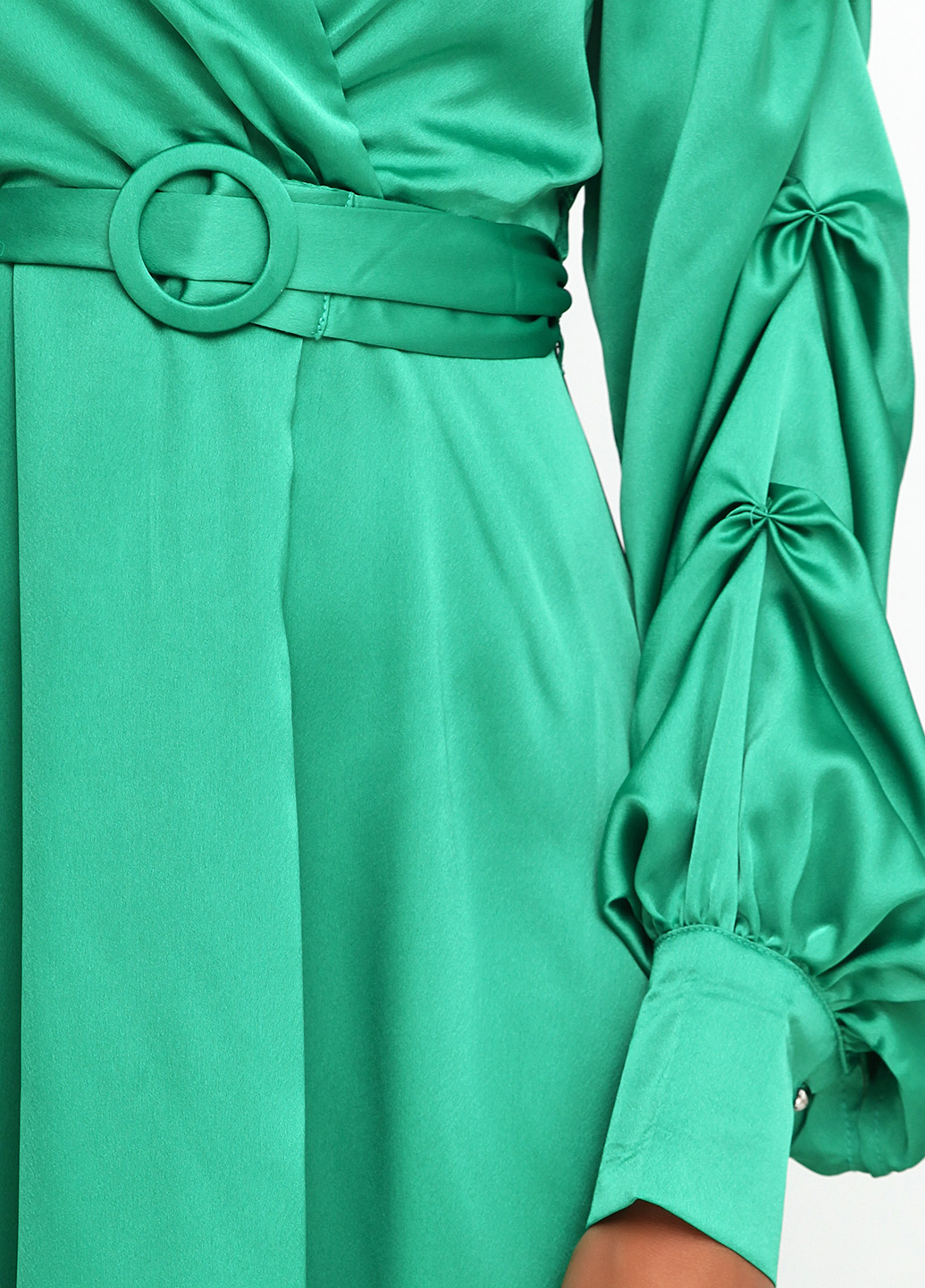 Зеленое кэжуал платье Allyson однотонное