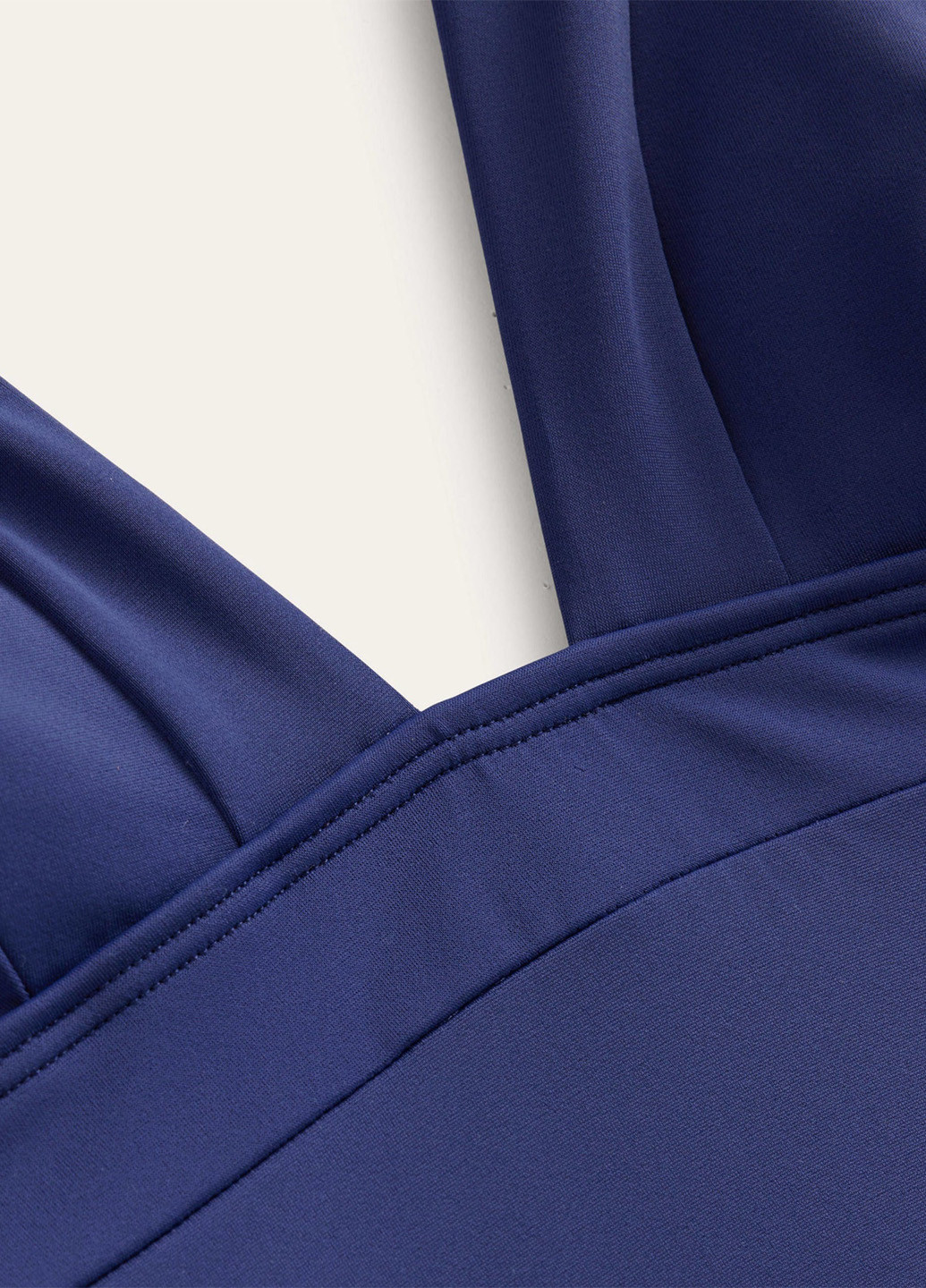 Синий летний купальник слитный, халтер Boden