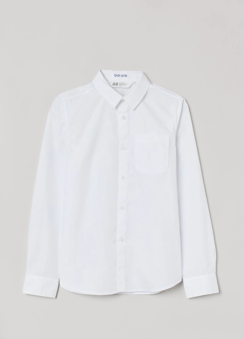 Белая классическая рубашка H&M