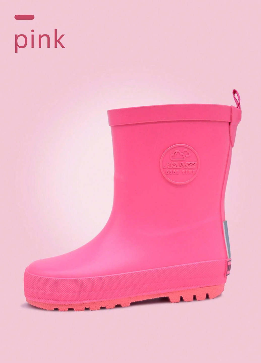 Малиновые резиновые сапоги SHEIN