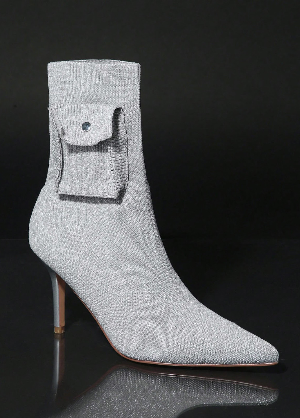 Светло-серые демисезонная ботильоны SHEIN