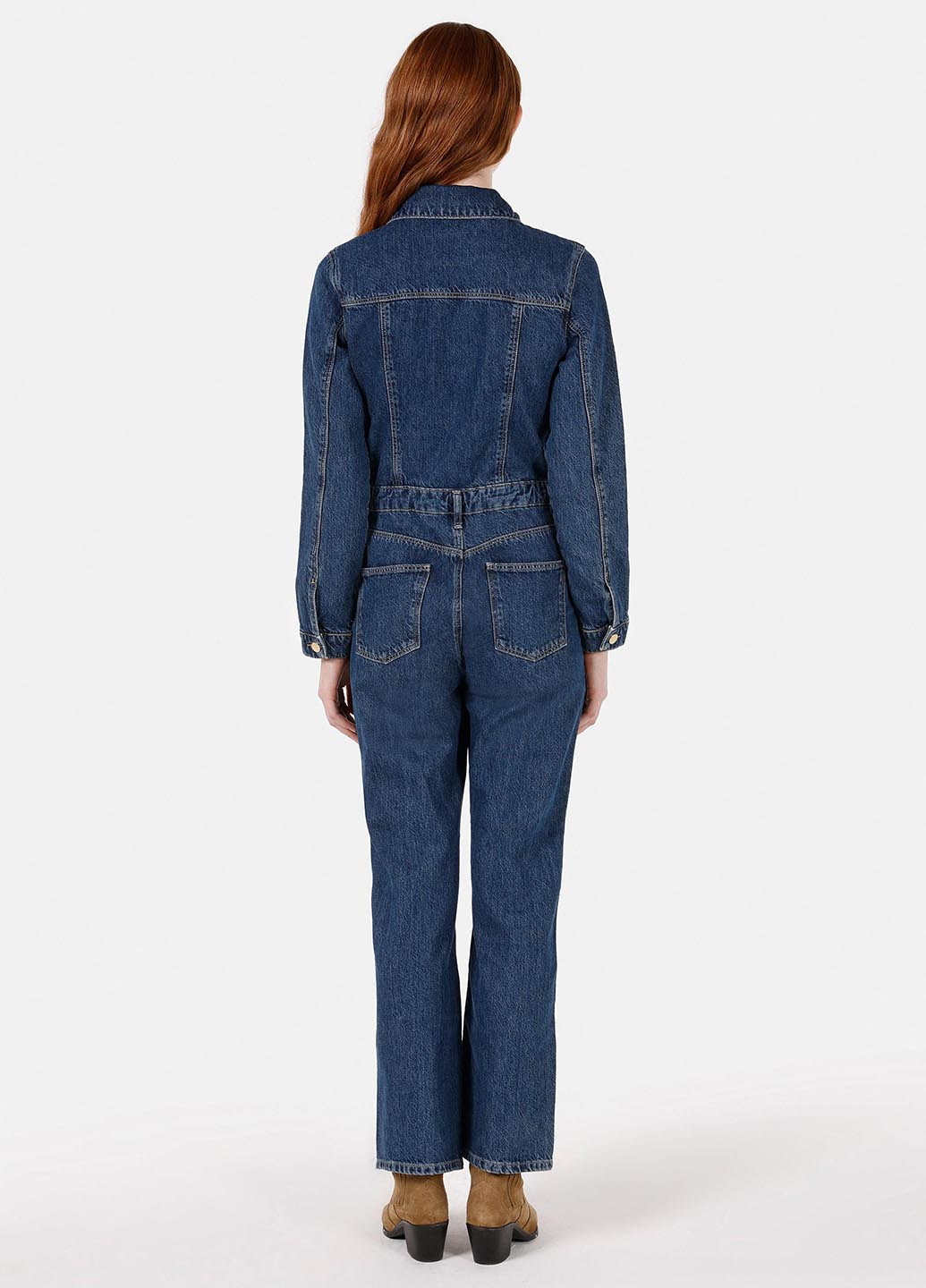 Комбинезон Colin's комбинезон-брюки однотонный синий денил хлопок