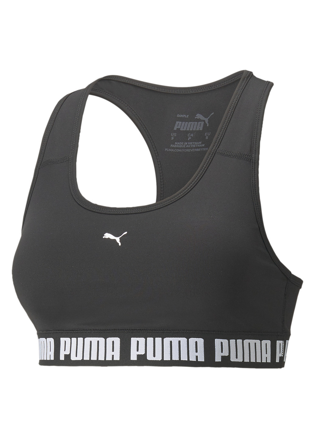 Чорний бра strong women's training bra Puma поліестер, еластан