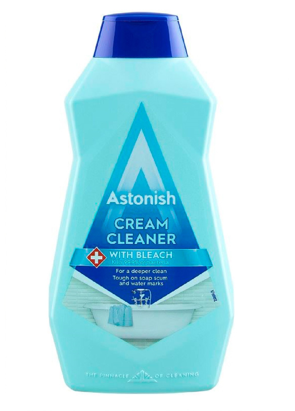 Крем-очисник від складних забруднень для ванної кімнати з відбілювачем Cream Cleaner With Bleach 500 мл Astonish (253436799)