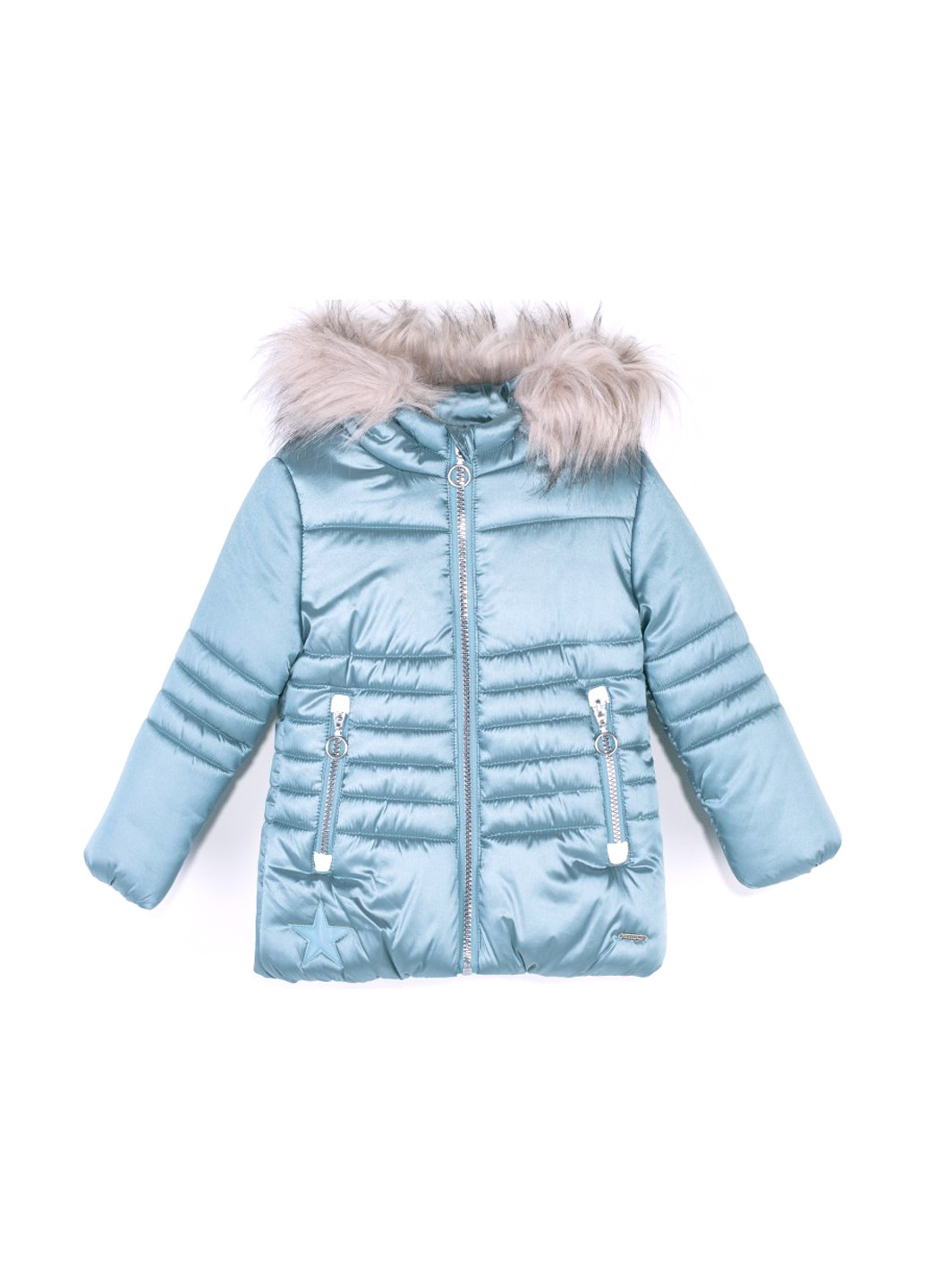 Блакитна зимня куртка Coccodrillo