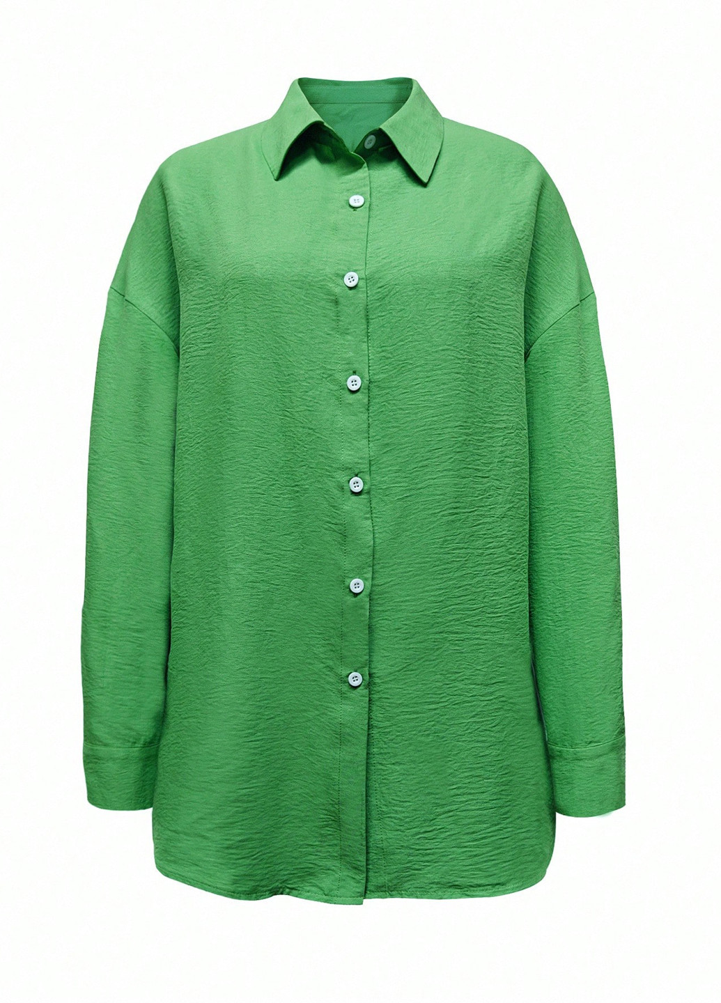 Зеленая кэжуал рубашка с рисунком SHEIN