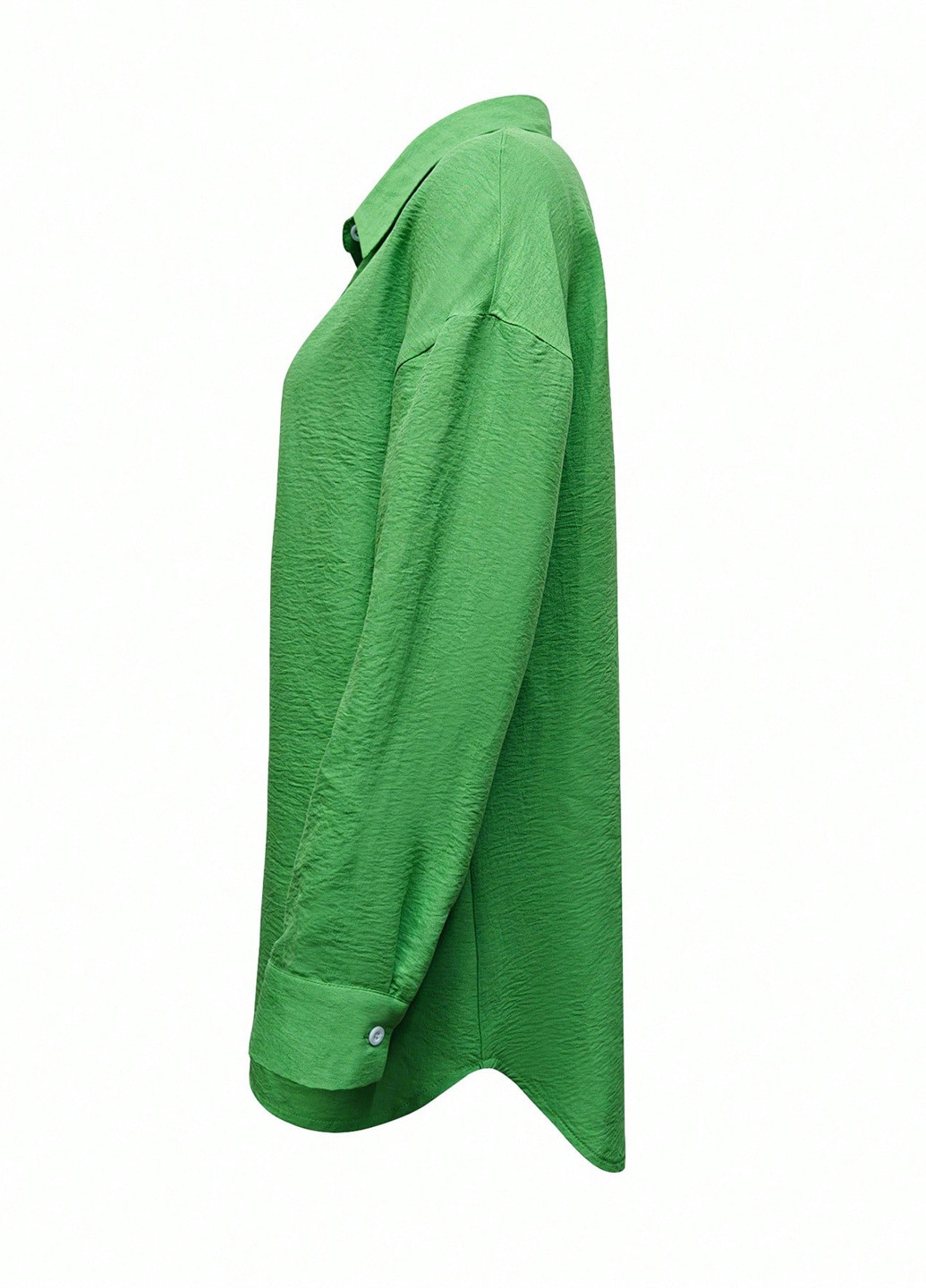 Зеленая кэжуал рубашка с рисунком SHEIN