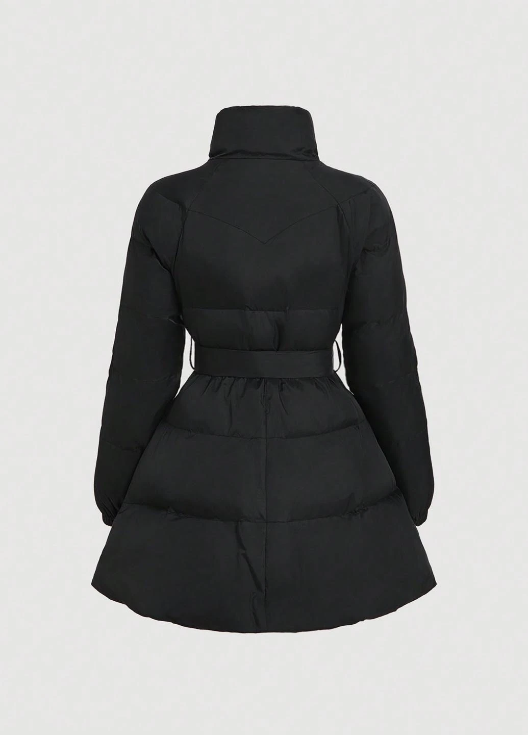 Черная зимняя куртка SHEIN