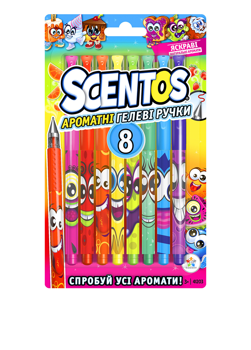 Набір ароматних гелевих ручок - ФЕЄРІЯ АРОМАТІВ (8 кольорів) Scentos (82734694)