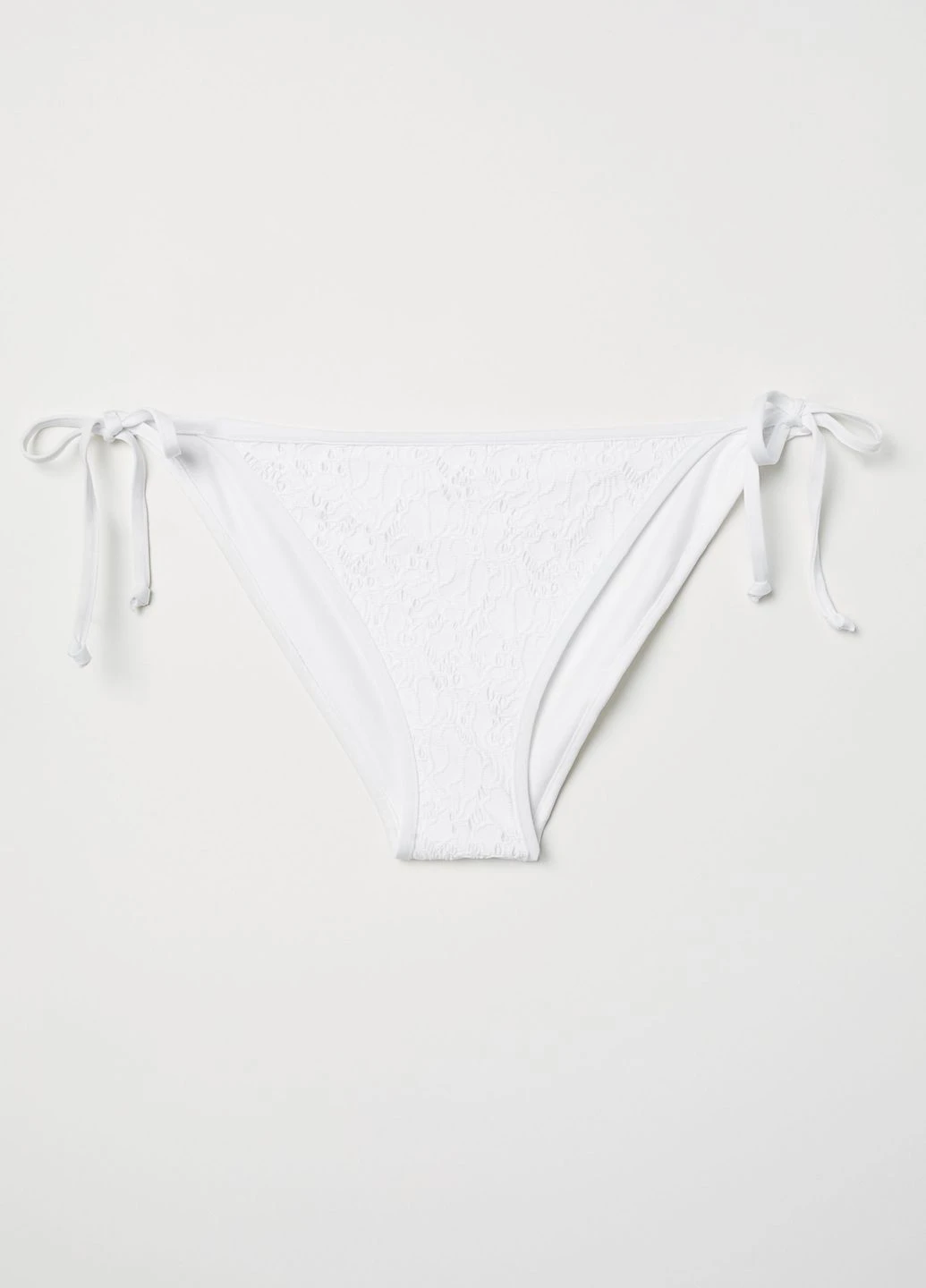 Белые купальные трусики-плавки однотонные H&M
