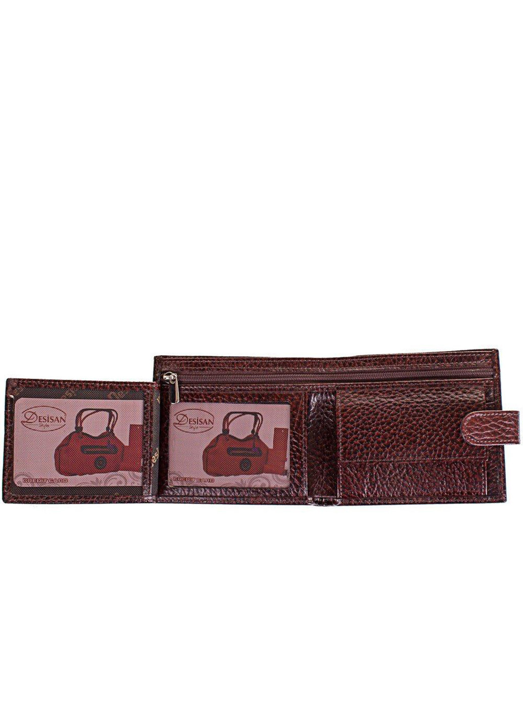 Чоловік шкіряний гаманець 11,5х10х2,5 см Desisan (216146198)