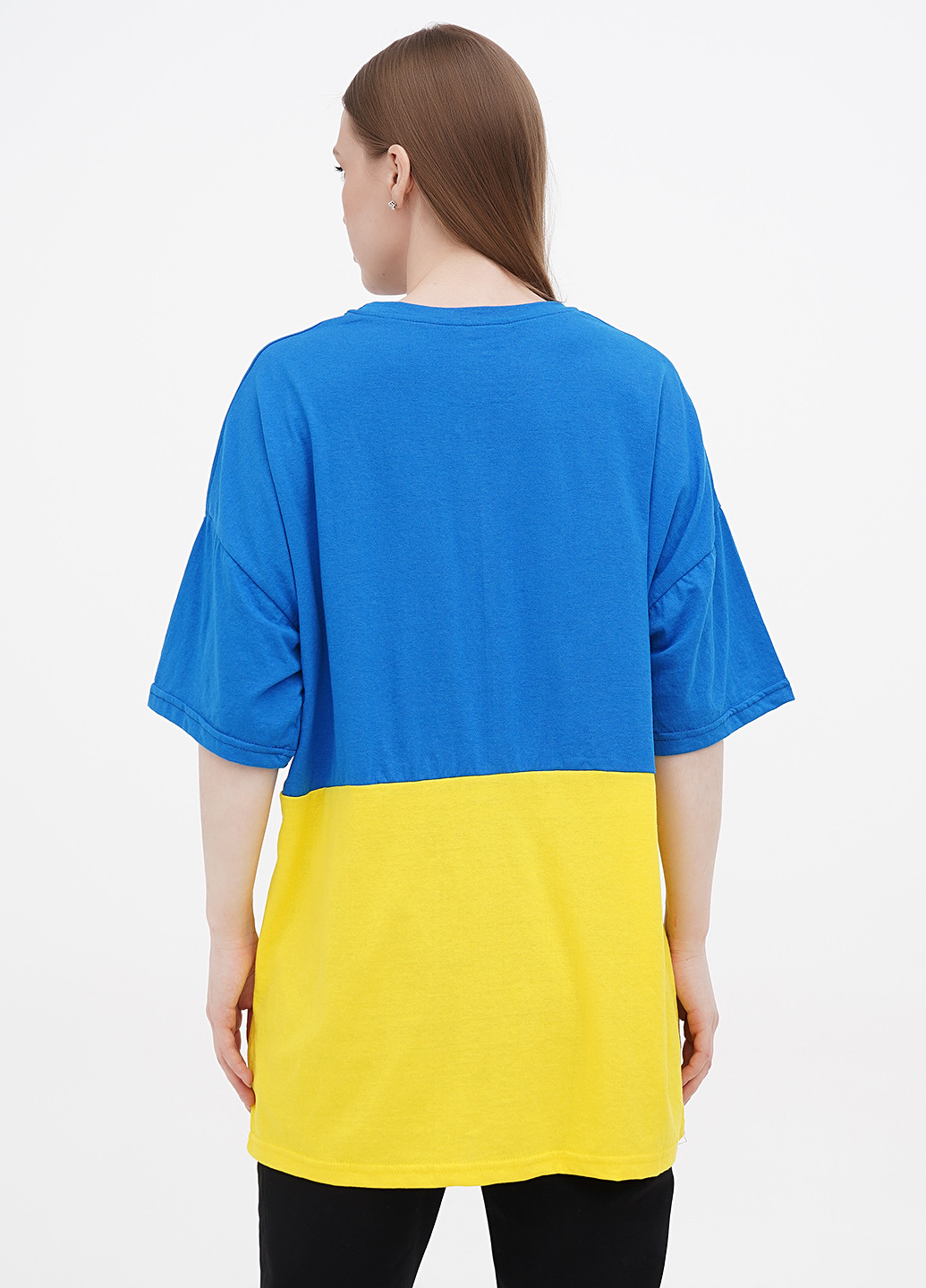 Сине-желтая летняя футболка Shik