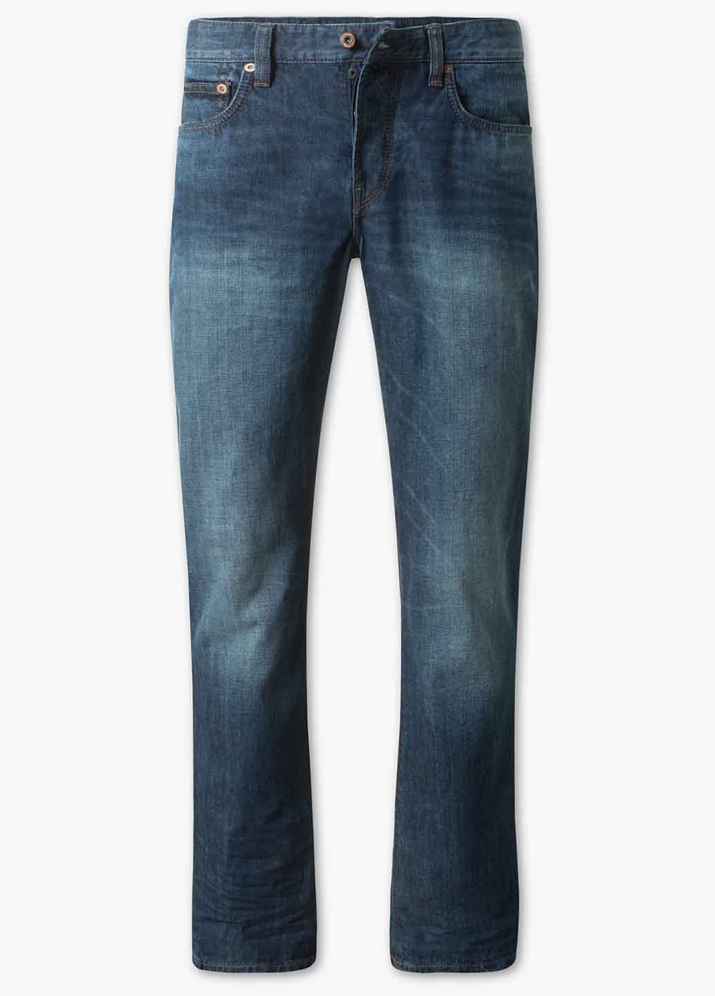 Темно-синие демисезонные слим джинсы C&A