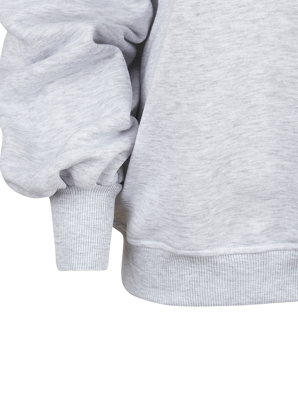 Светло-серый свитшот Garnamama надпись без декора (315448286)