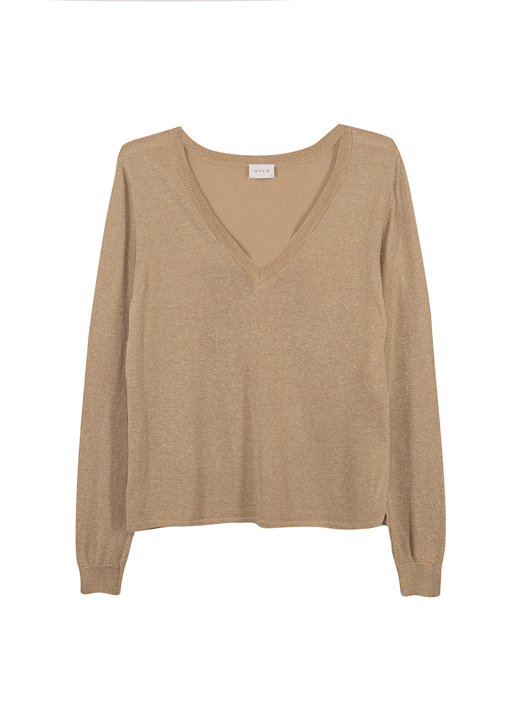 Бежевий демісезонний пуловер пуловер Vila