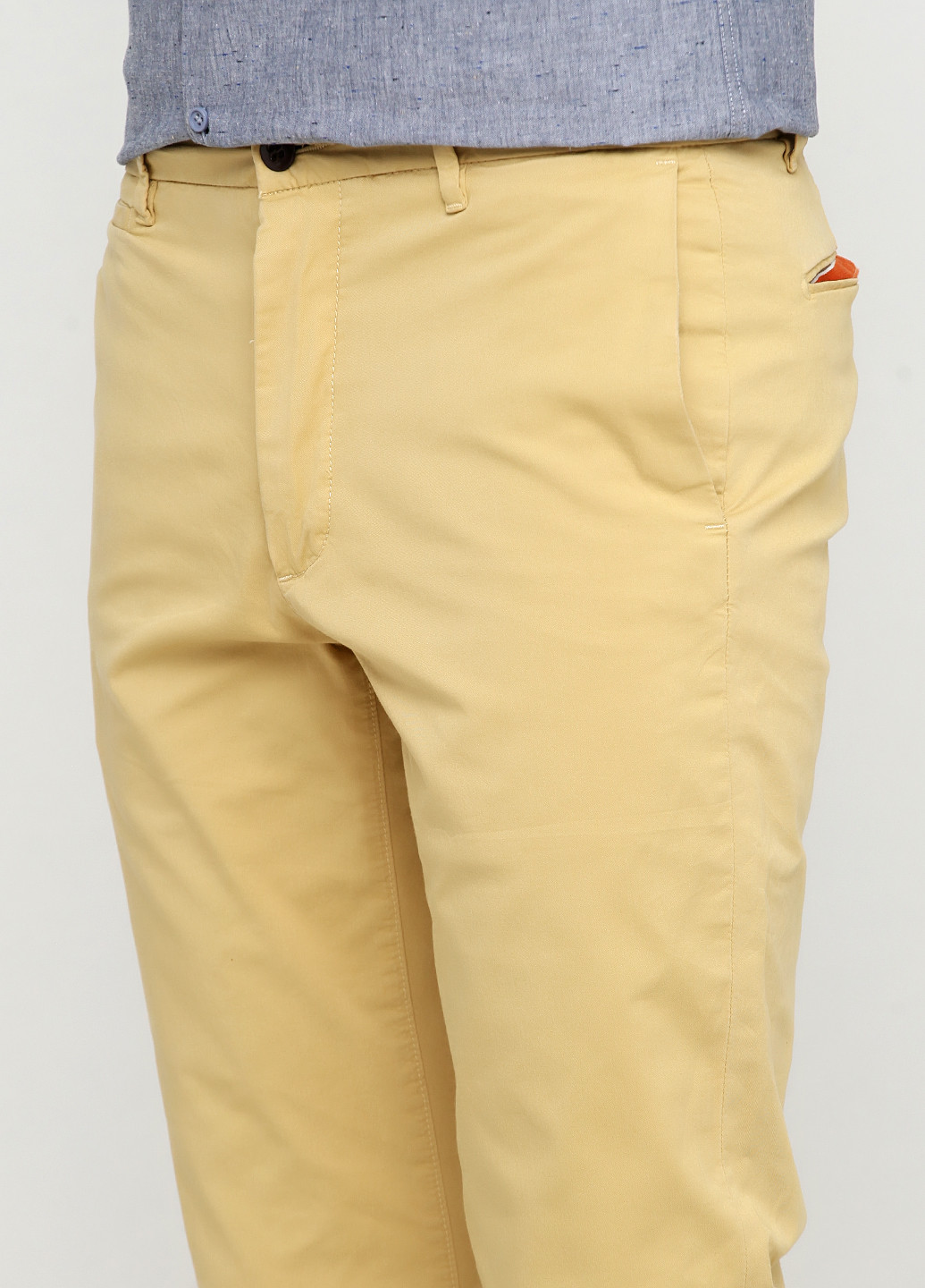 Желтые кэжуал демисезонные прямые брюки Dockers