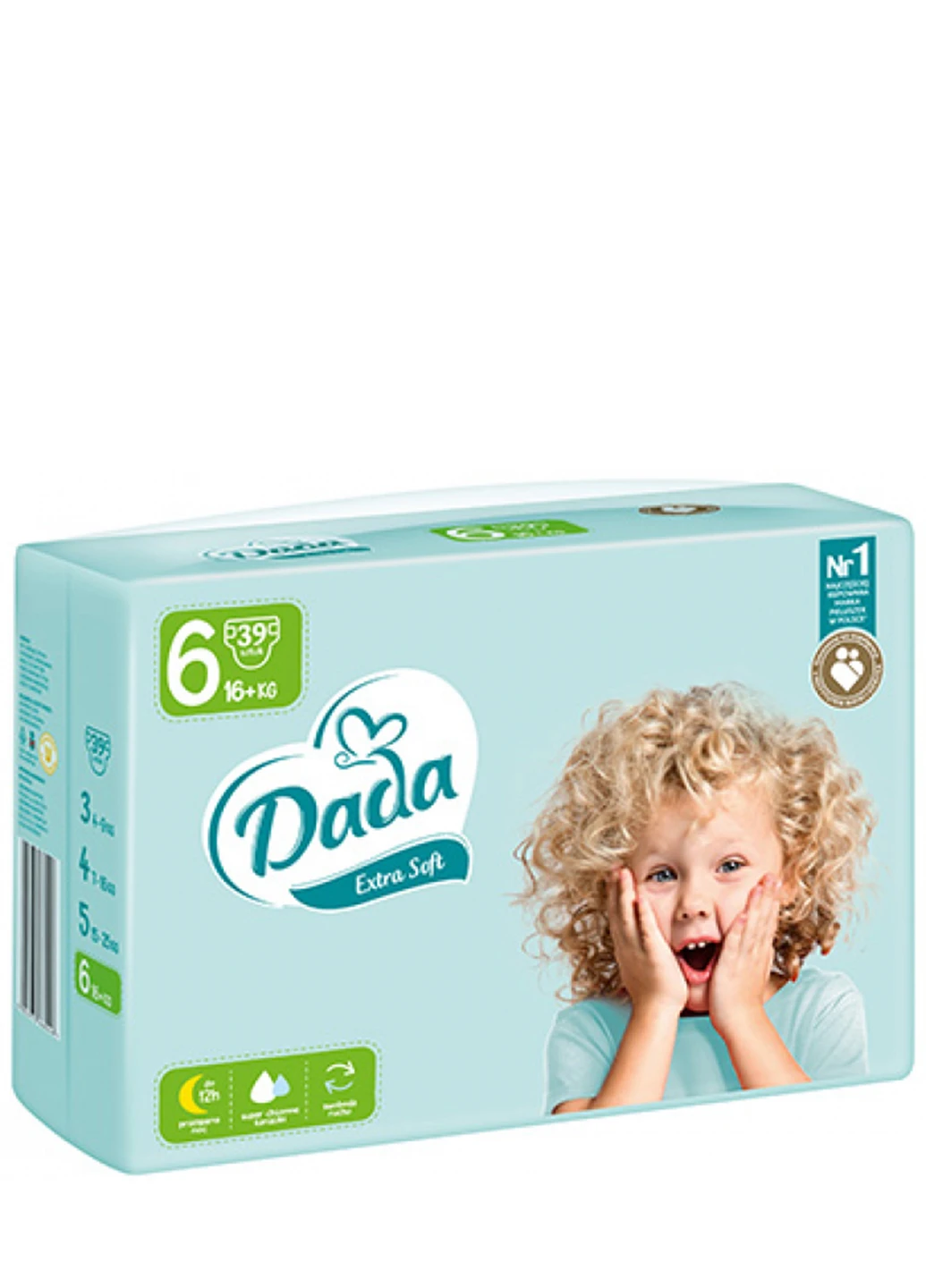 Підгузки Extra Soft 6, 16+ кг, 39 шт Dada (254661161)