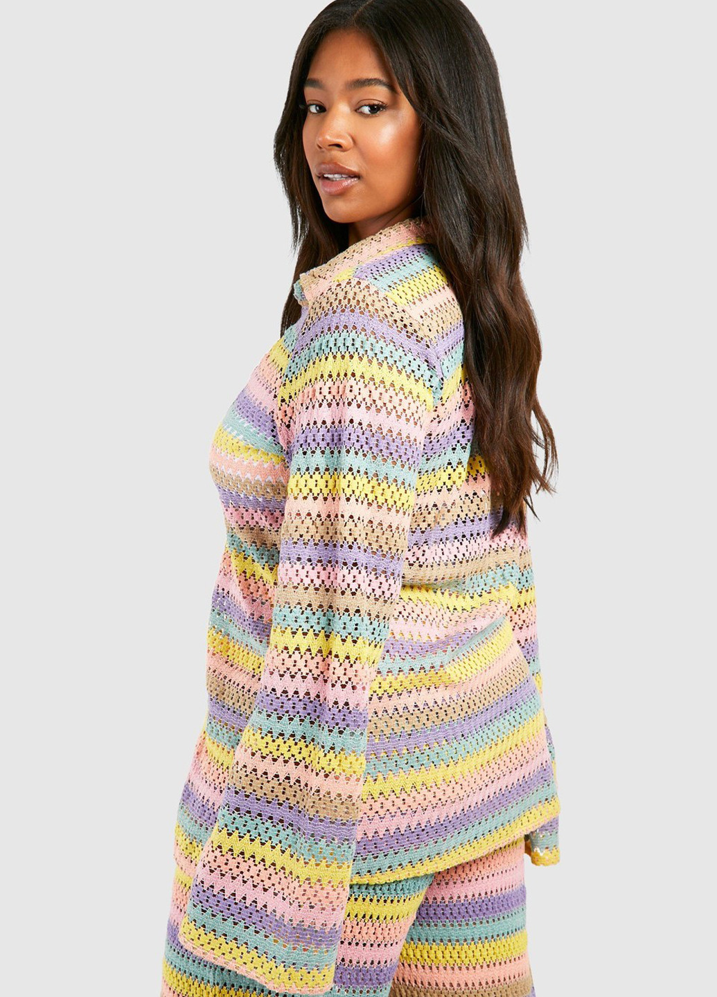 Цветная кэжуал рубашка однотонная Boohoo