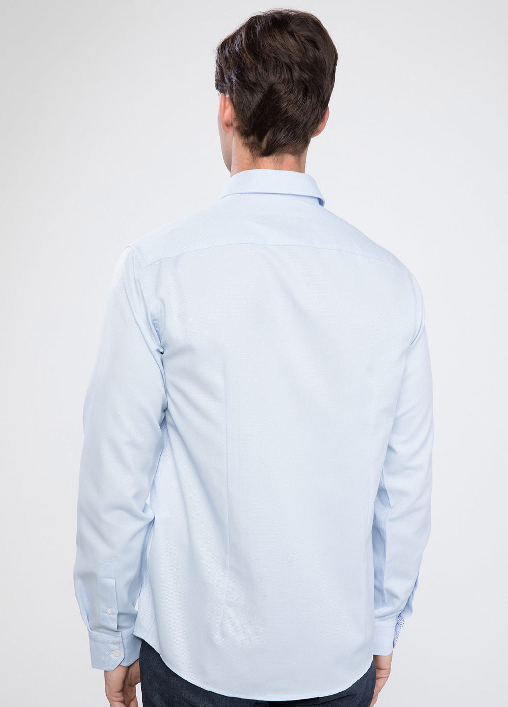 Сорочка DeFacto з довгим рукавом світло блакитна кежуал