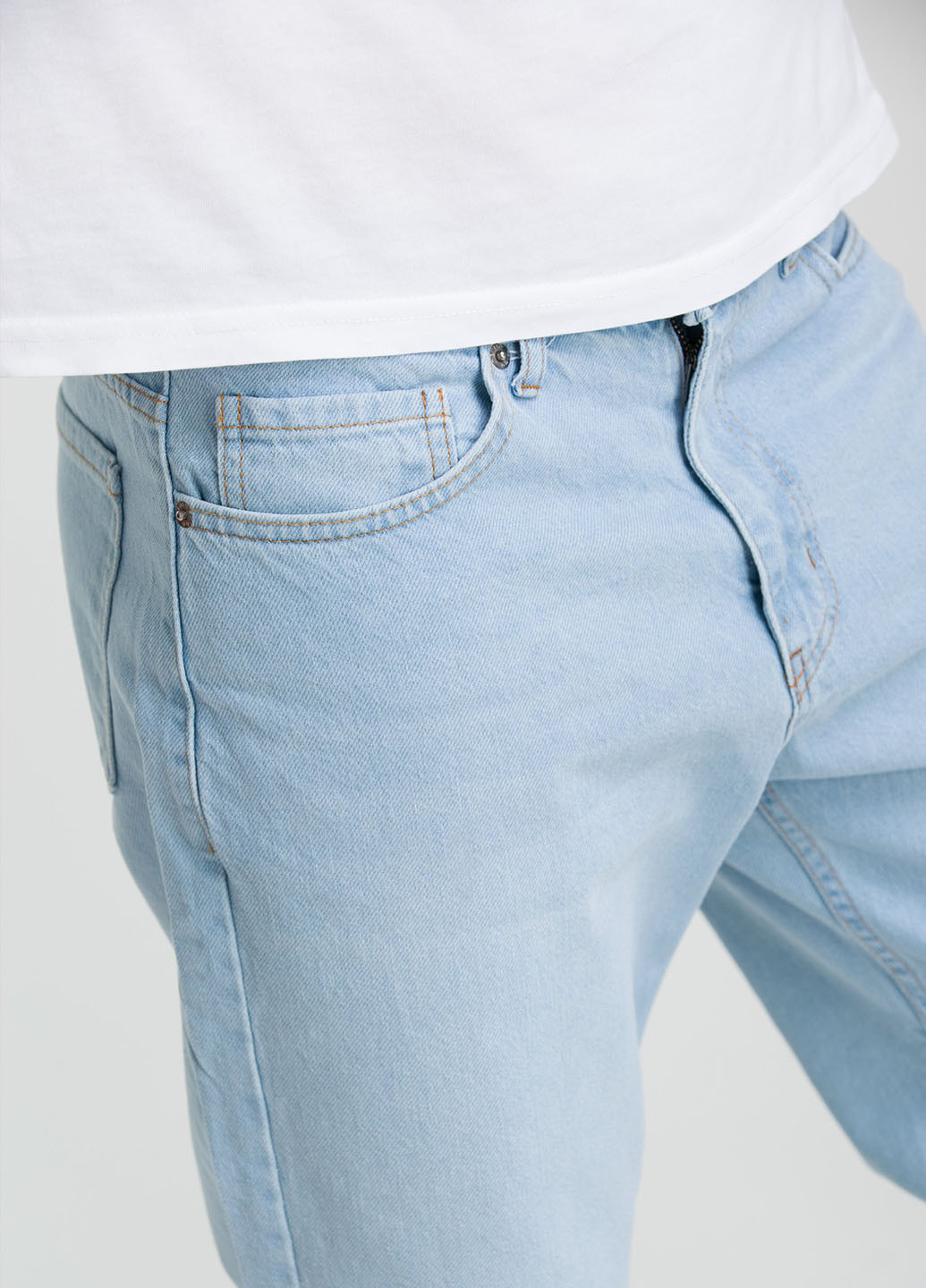 Голубые демисезонные бойфренды джинсы Trend Collection
