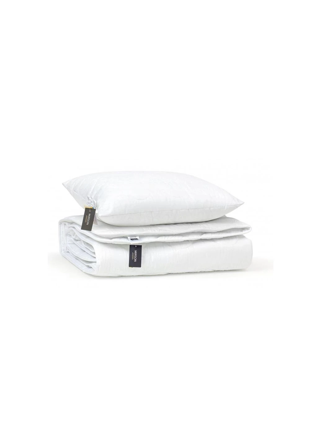 Ковдра MirSon Набір шовковий №1687 Eco Light White Ковдра 155х215+ подушка (2200002656931) No Brand (254014173)