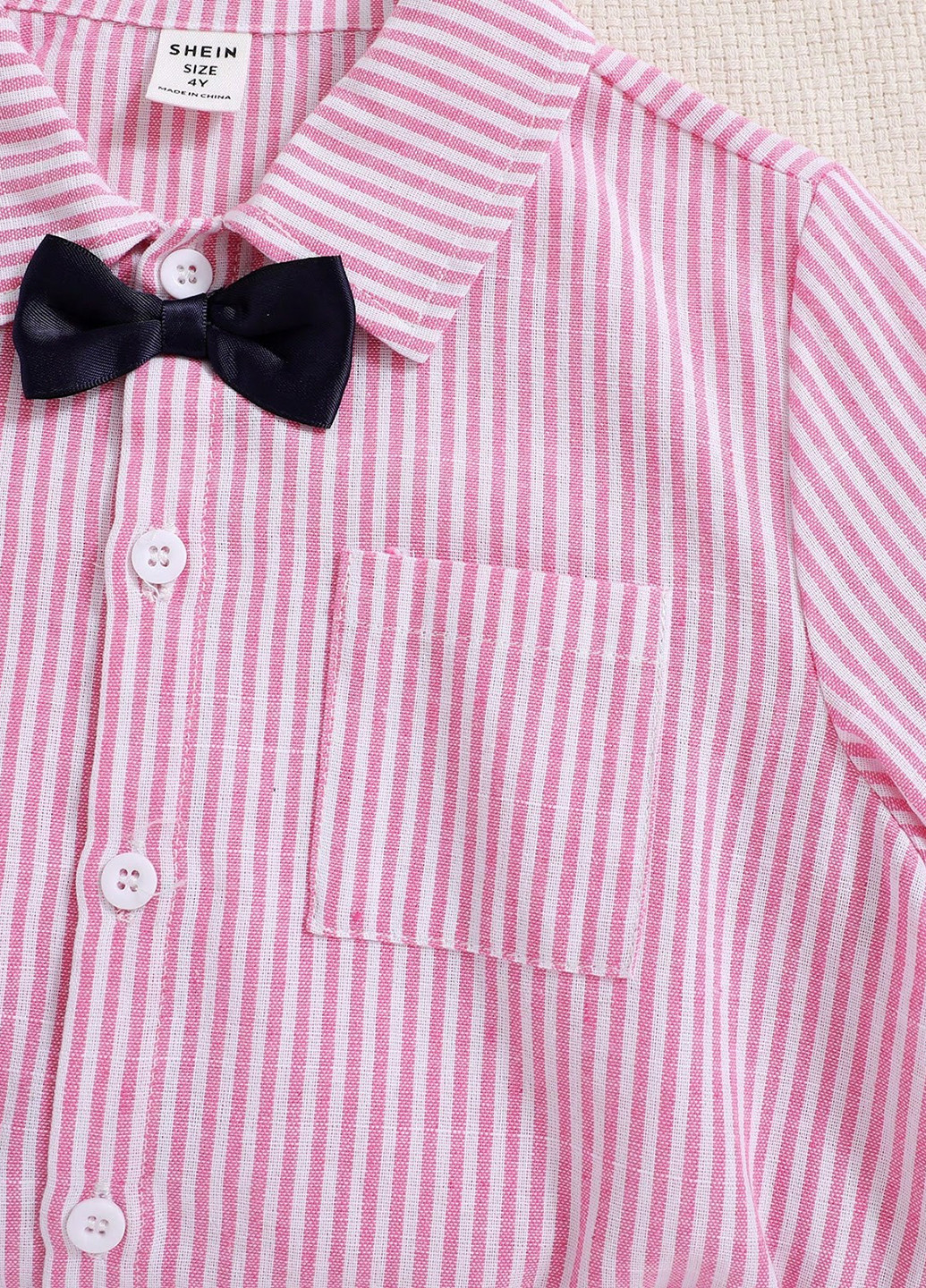 Комбінований демісезонний костюм (сорочка, метелик, штани, підтяжки) з сорочкою, брючний SHEIN