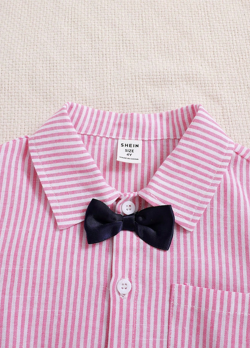 Комбінований демісезонний костюм (сорочка, метелик, штани, підтяжки) з сорочкою, брючний SHEIN