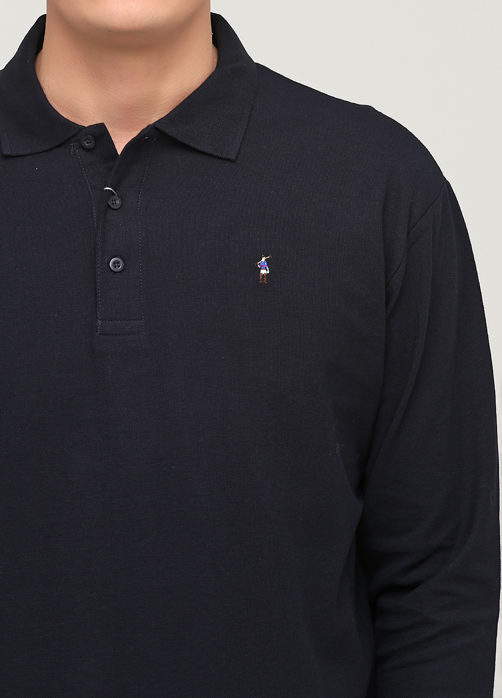 Темно-синяя футболка-поло для мужчин Polo Club однотонная