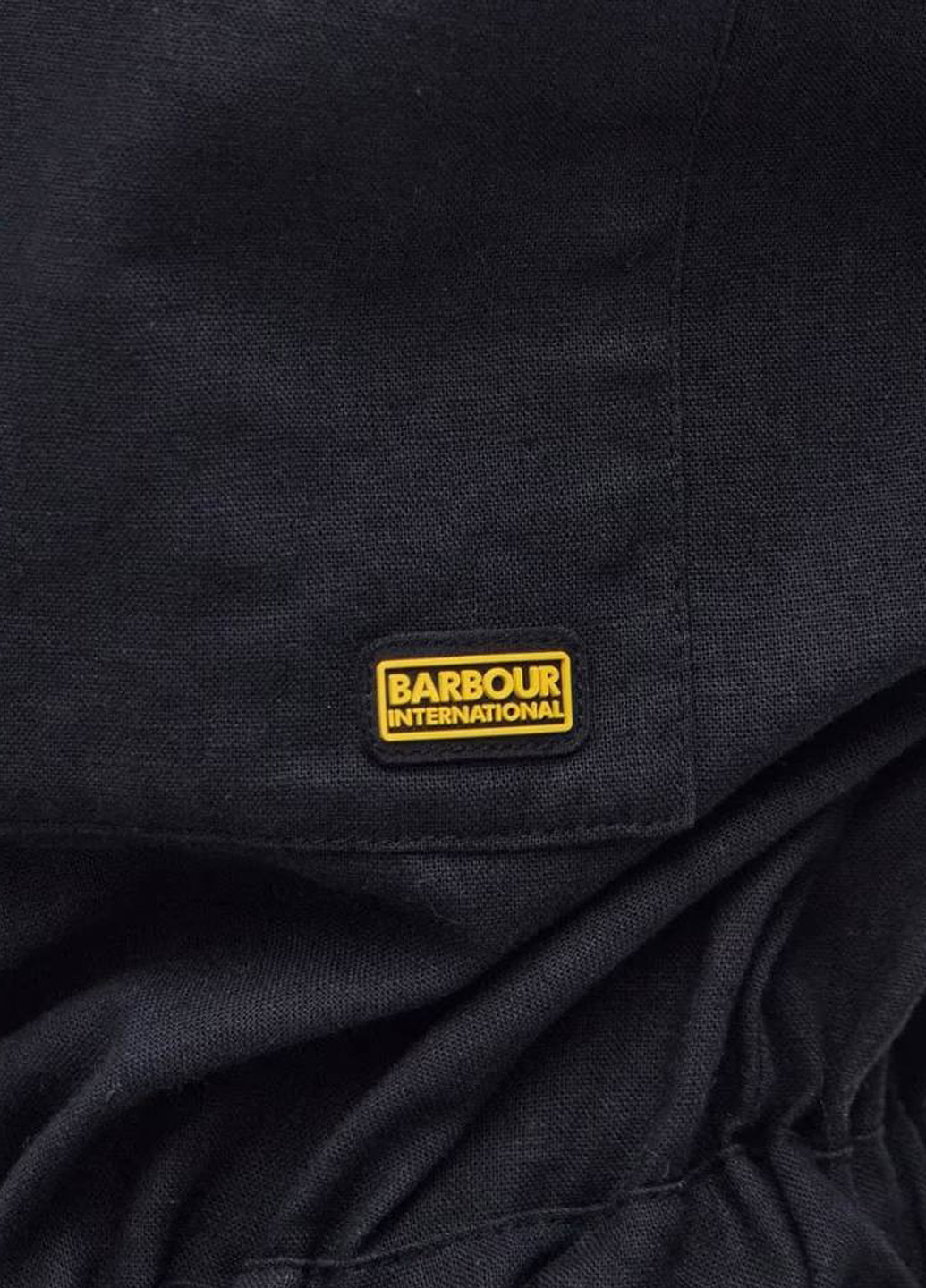 Комбинезон Barbour комбинезон-шорты однотонный чёрный кэжуал лен, хлопок
